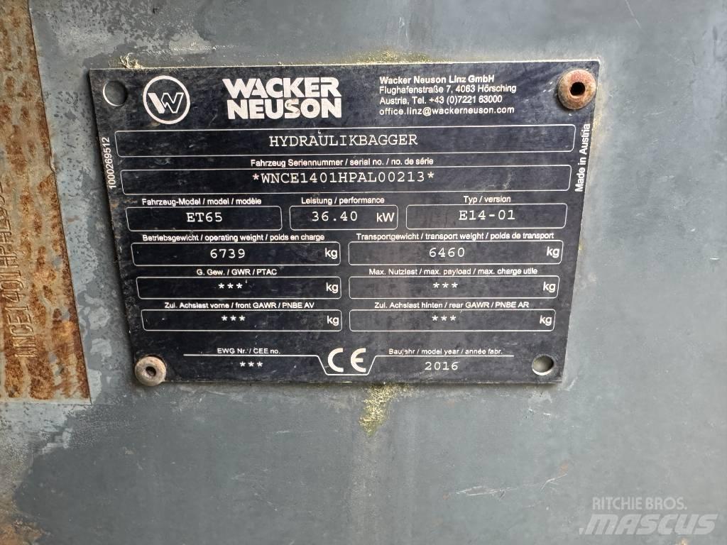 Wacker Neuson ET65 Εκσκαφείς με ερπύστριες