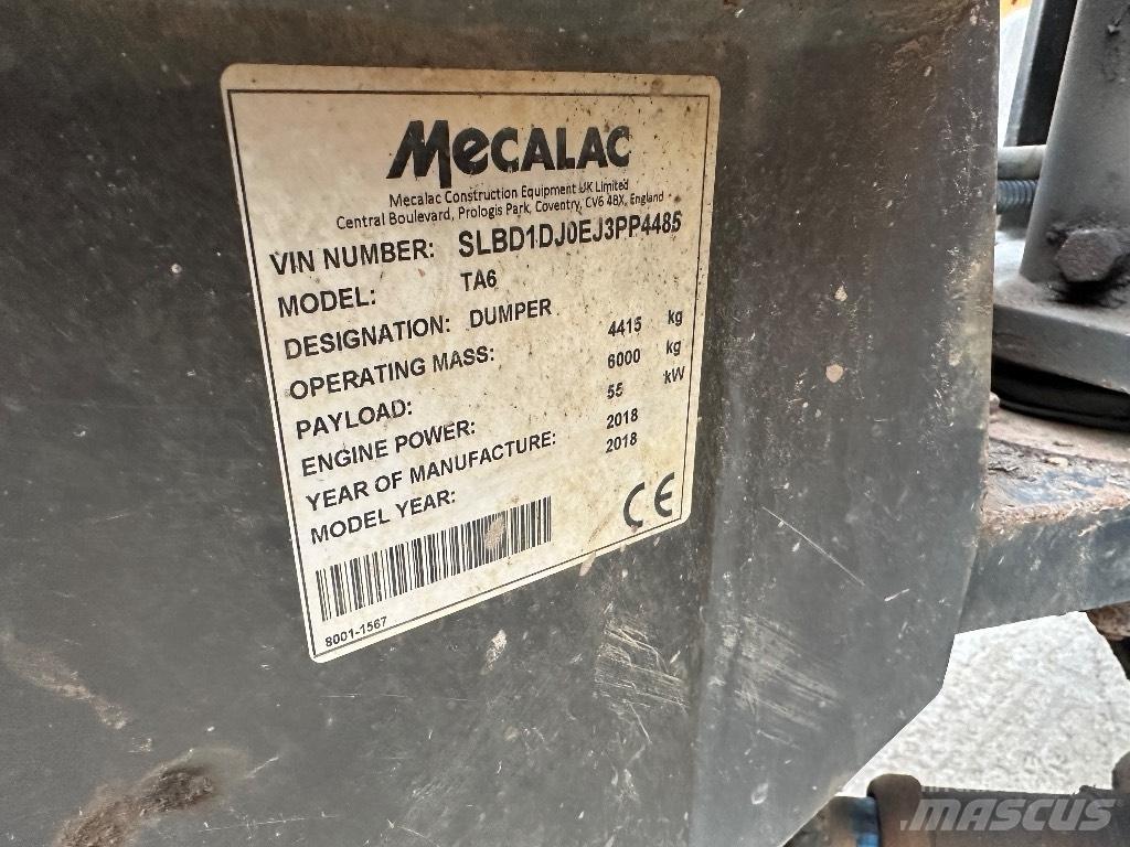 Mecalac TA 6 Dumpers εργοταξίου