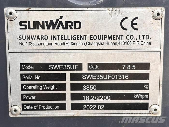 Sunward SWE35UF Εκσκαφάκι (διαβολάκι) < 7t