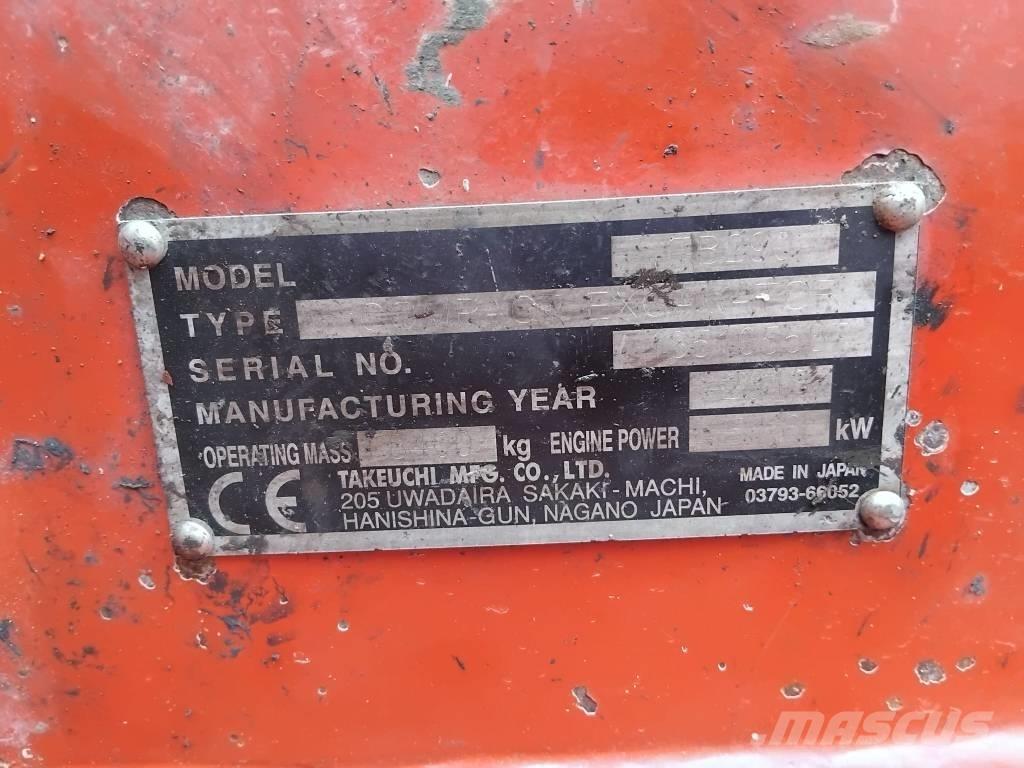 Takeuchi TB290 Εκσκαφάκι (διαβολάκι) < 7t