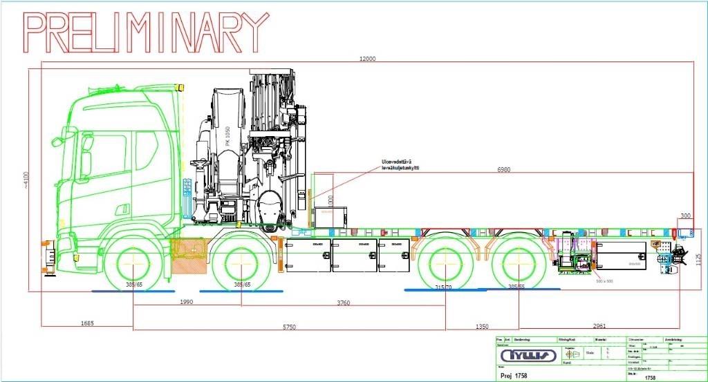 Scania R 590 Φορτηγά με Γερανό