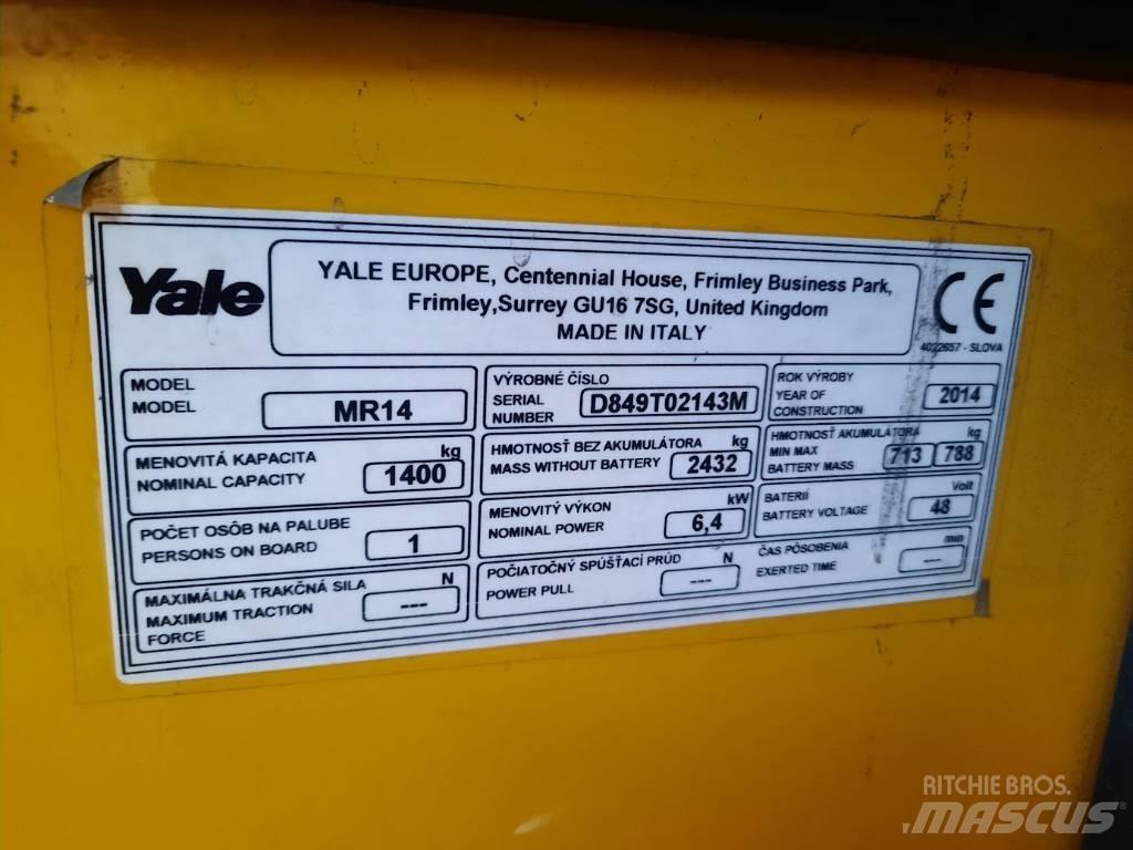 Yale MR14 Ανυψωτικά στενών δρόμων