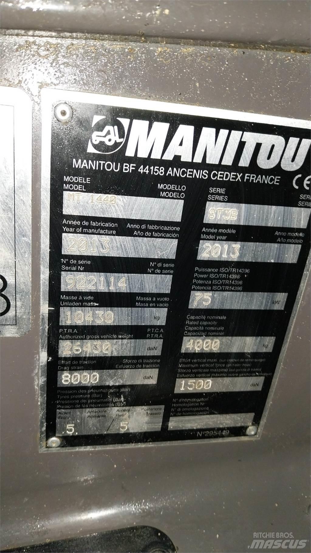 Manitou MT1440 Τηλεσκοπικοί ανυψωτές