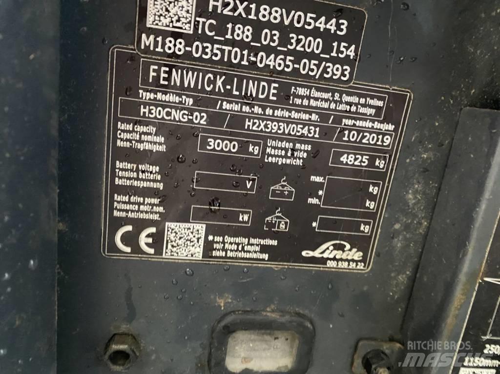 Linde H30CNG-02 Περονοφόρα ανυψωτικά κλαρκ με φυσικό αέριο LPG