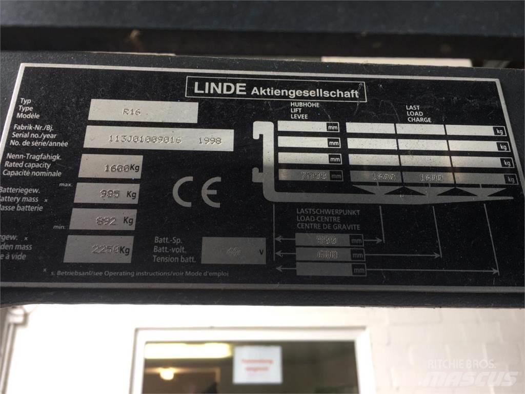 Linde R16 Περονοφόρα ανυψωτικά κλαρκ - άλλα