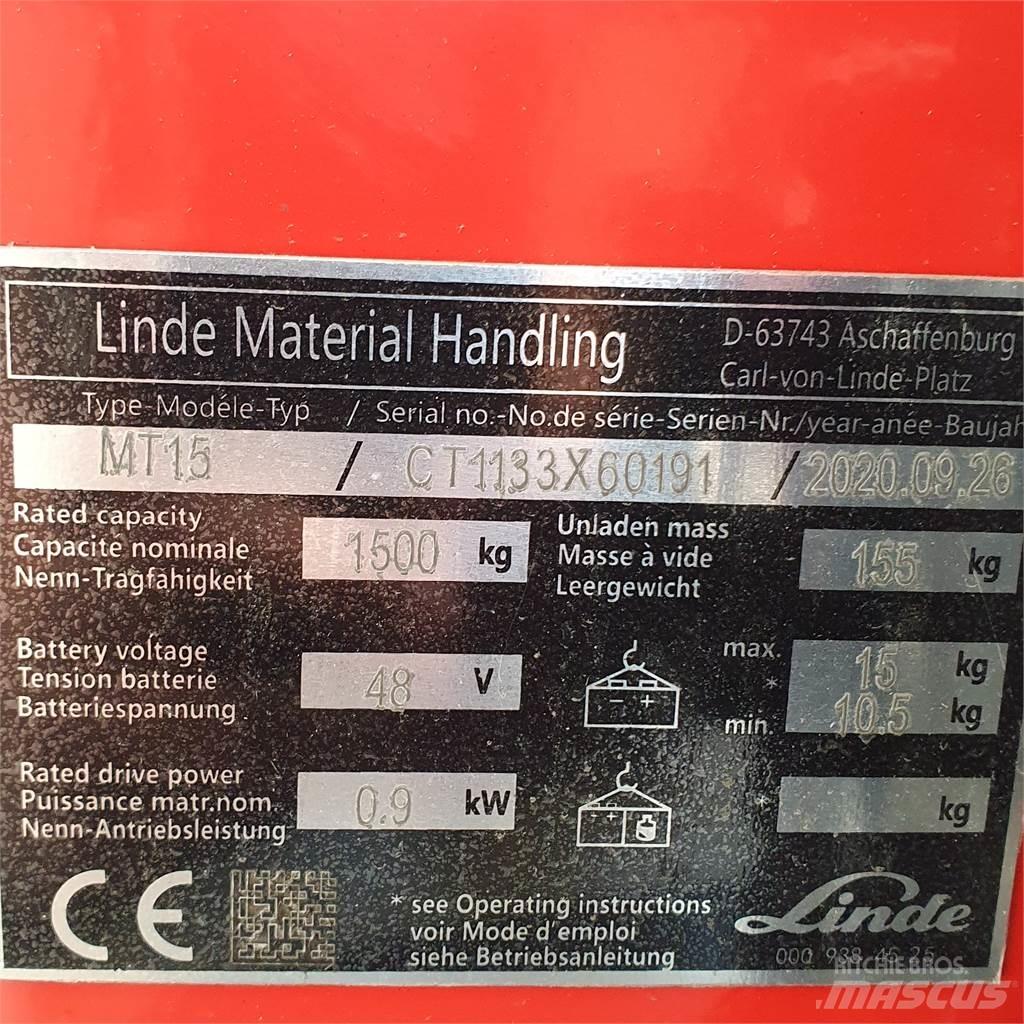 Linde MT15 Χειροκίνητο περονοφόρο ανυψωτικό