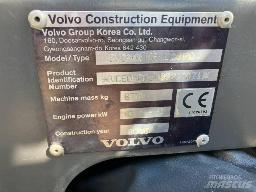 Volvo ECR 88 D Μίνι εκσκαφείς 7t - 12t