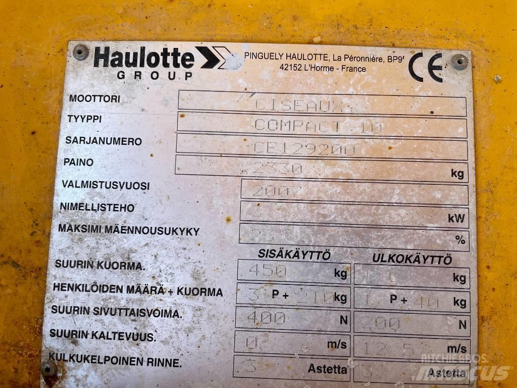 Haulotte Compact 10 Ανυψωτήρες ψαλιδωτής άρθρωσης