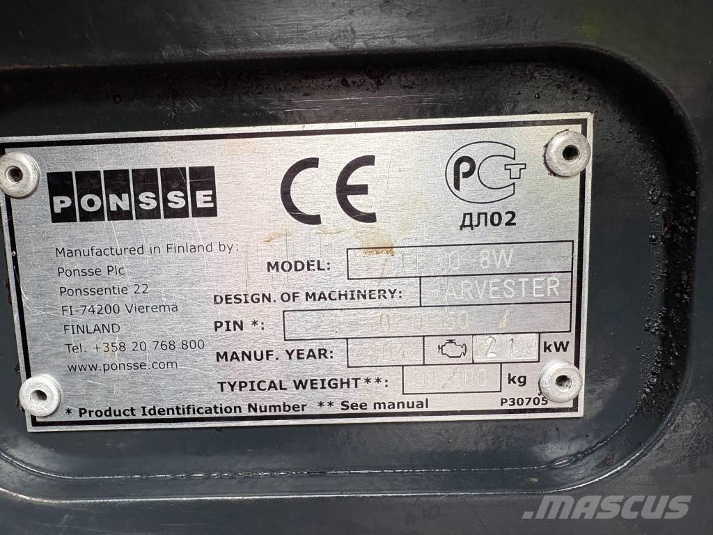 Ponsse Ergo 8W Θεριζοαλωνιστικές μηχανές