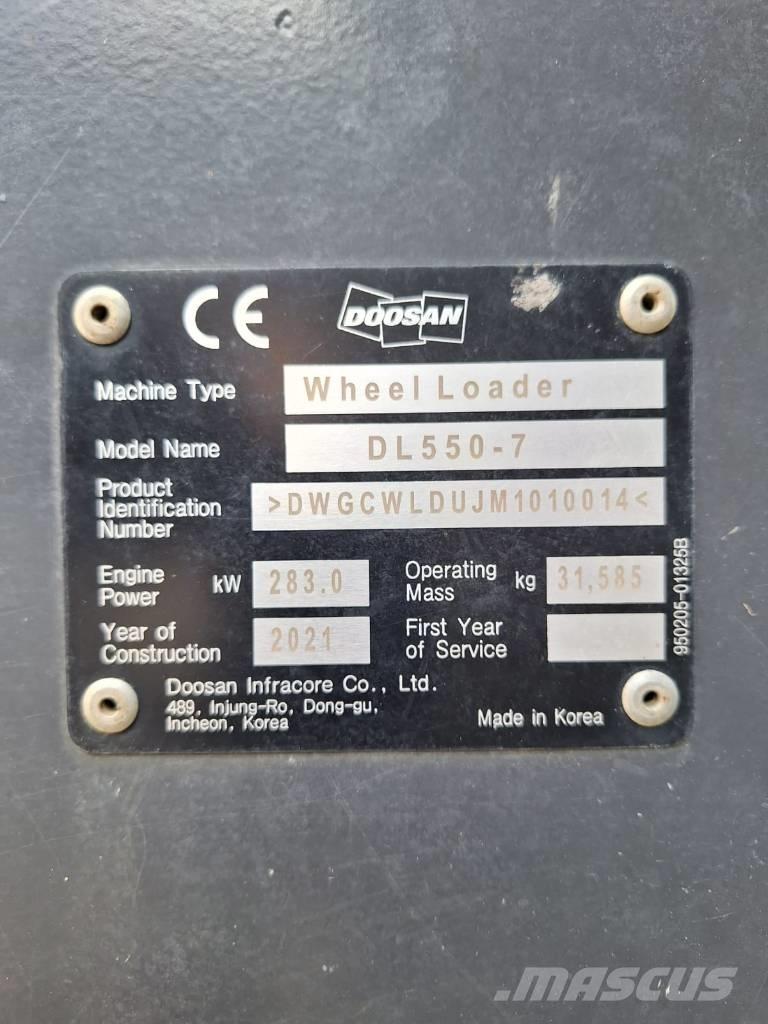 Doosan DL550-7 Φορτωτές με λάστιχα (Τροχοφόροι)