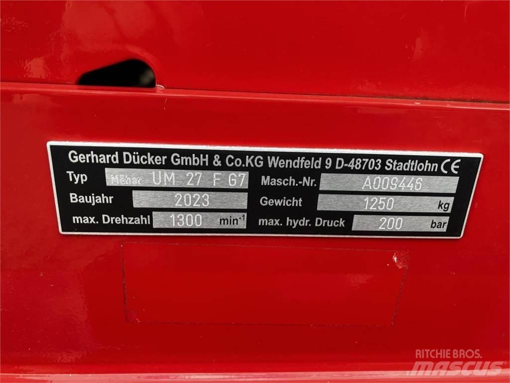 Dücker UM-27 F G7 Χορτοκοπτικά και κορυφολόγοι βοσκοτόπων