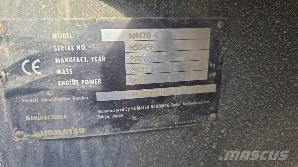 Komatsu WA 470-6 Φορτωτές με λάστιχα (Τροχοφόροι)