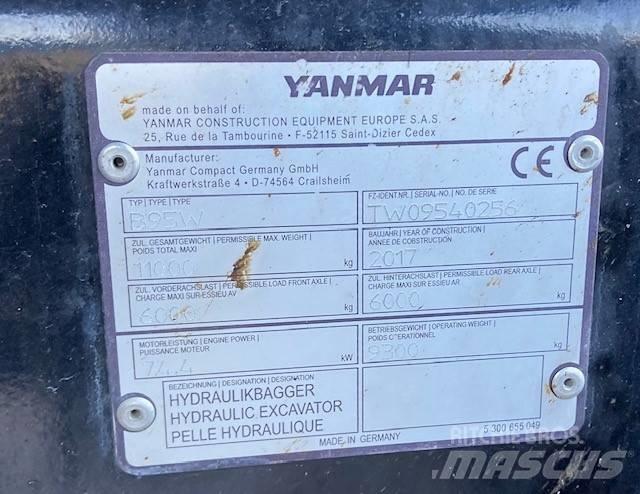 Yanmar B95W Εκσκαφείς με τροχούς - λάστιχα