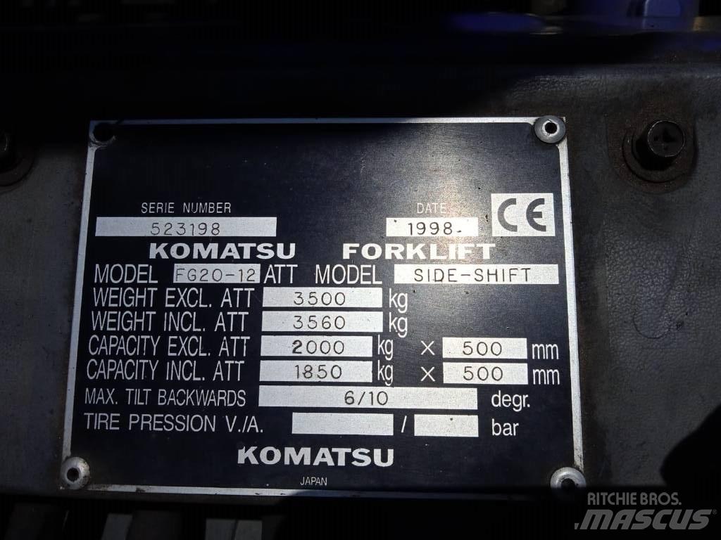 Komatsu FG20-12 Περονοφόρα ανυψωτικά κλαρκ με φυσικό αέριο LPG