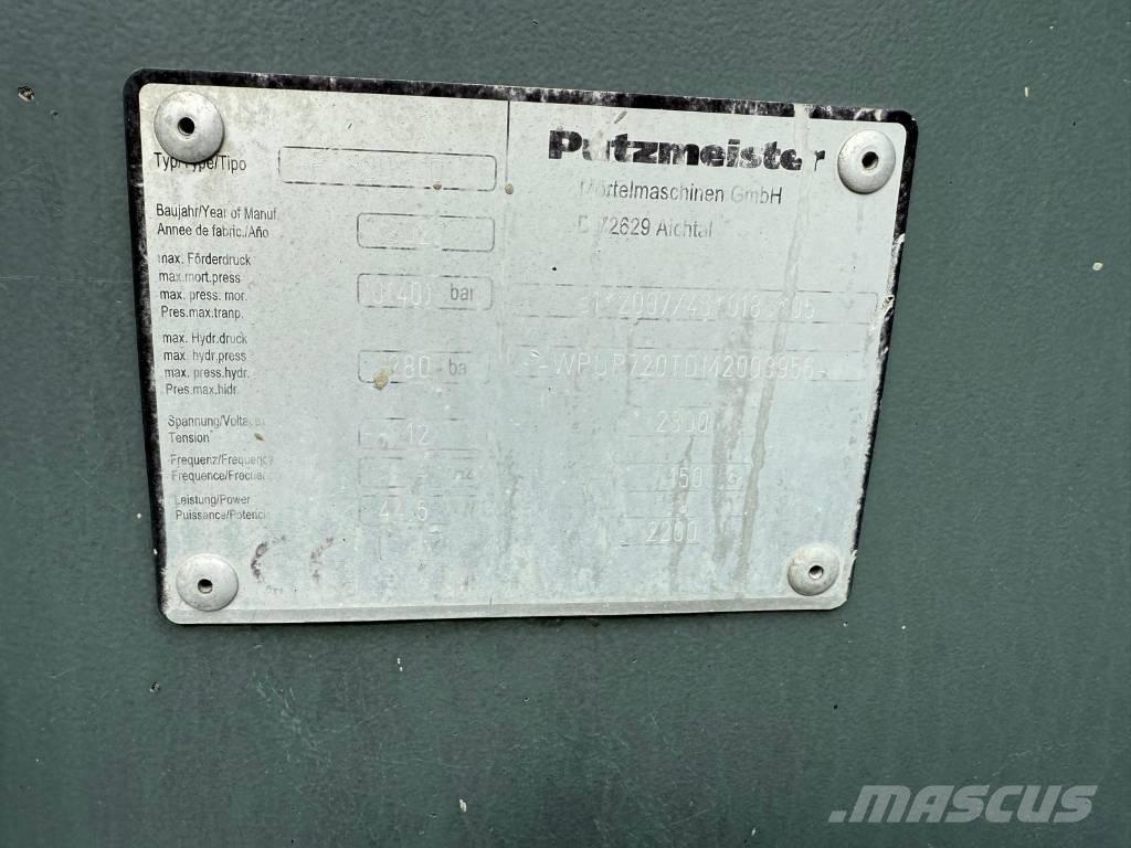 Putzmeister P 720 TD Αντλίες σκυροδέματος