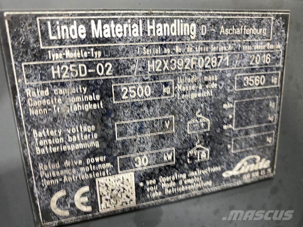 Linde H25D-02 Πετρελαιοκίνητα Κλαρκ