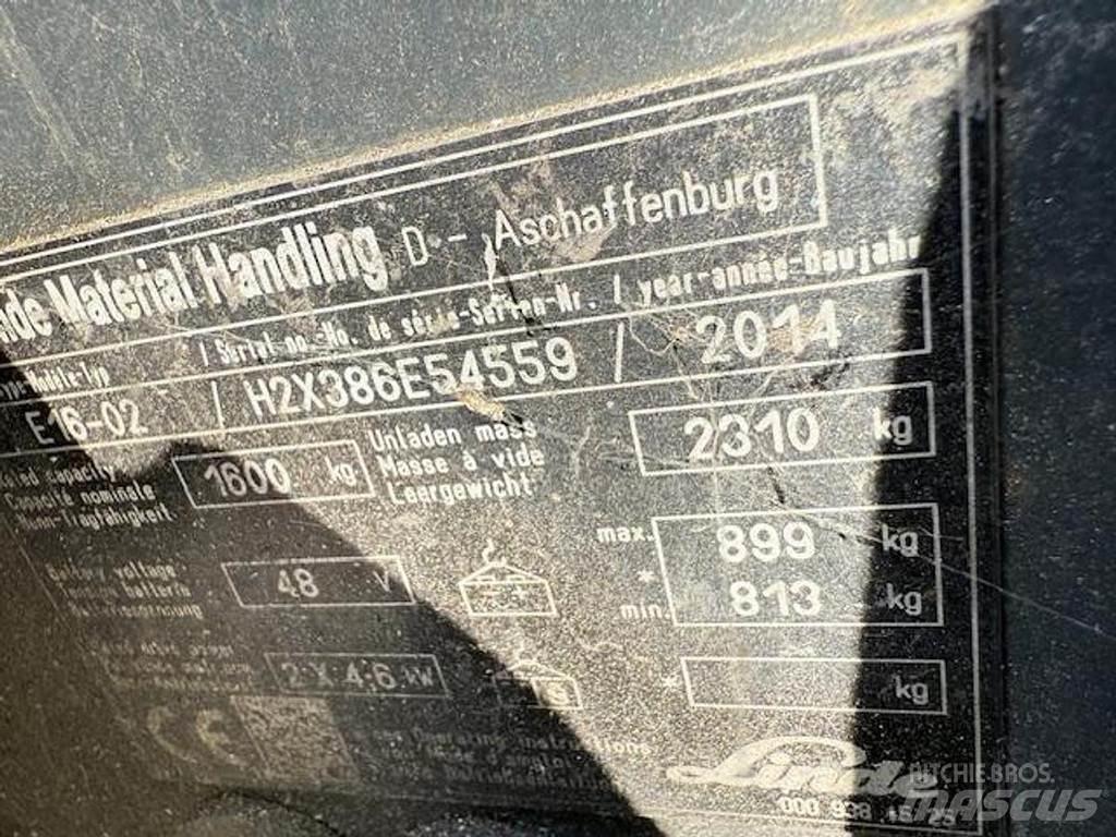 Linde E16-02 Περονοφόρα ανυψωτικά κλαρκ - άλλα