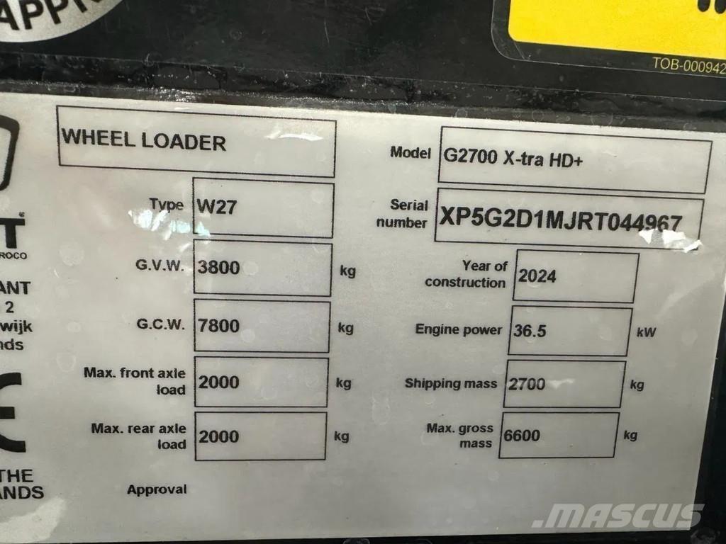 GiANT G2700HD+ Μίνι φορτωτές