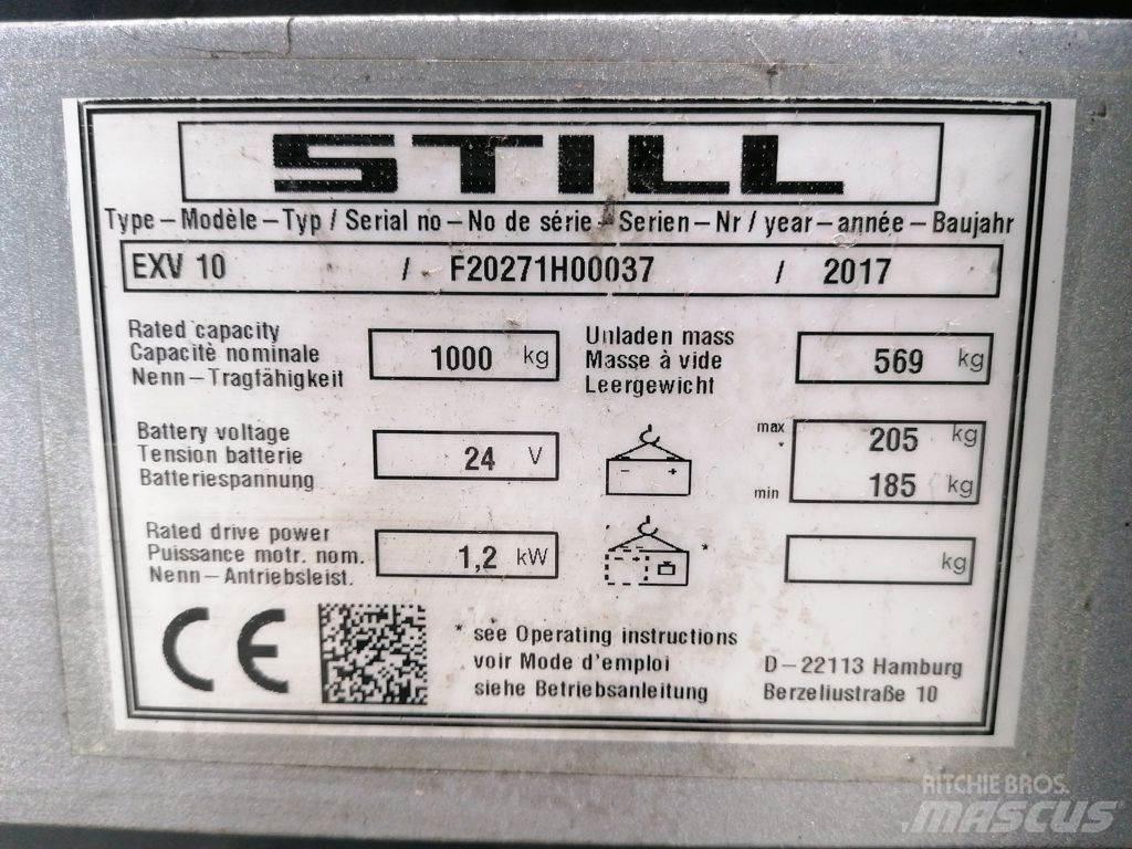 Still EXV10 Παλετοφόρα πεζού χειριστή με ιστό