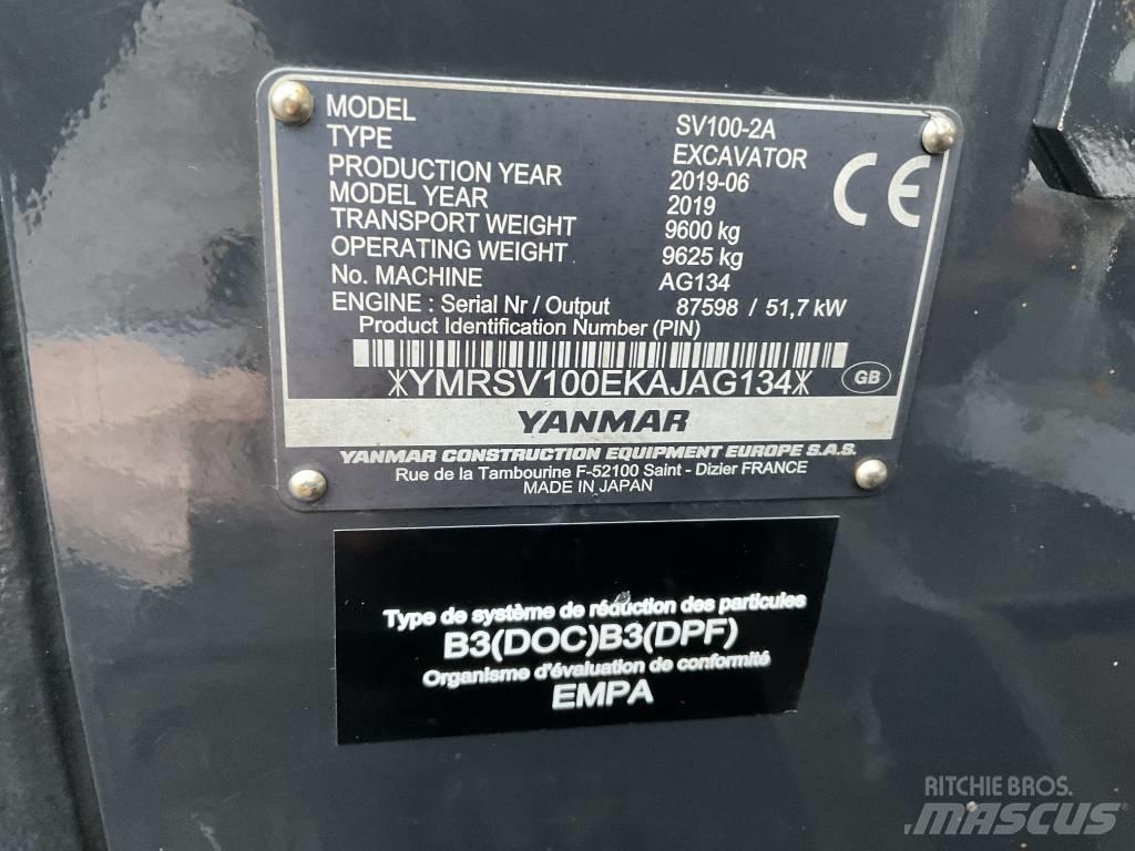 Yanmar SV100-2A Μίνι εκσκαφείς 7t - 12t