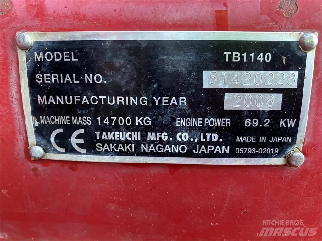 Takeuchi TB1140 Εκσκαφείς με ερπύστριες