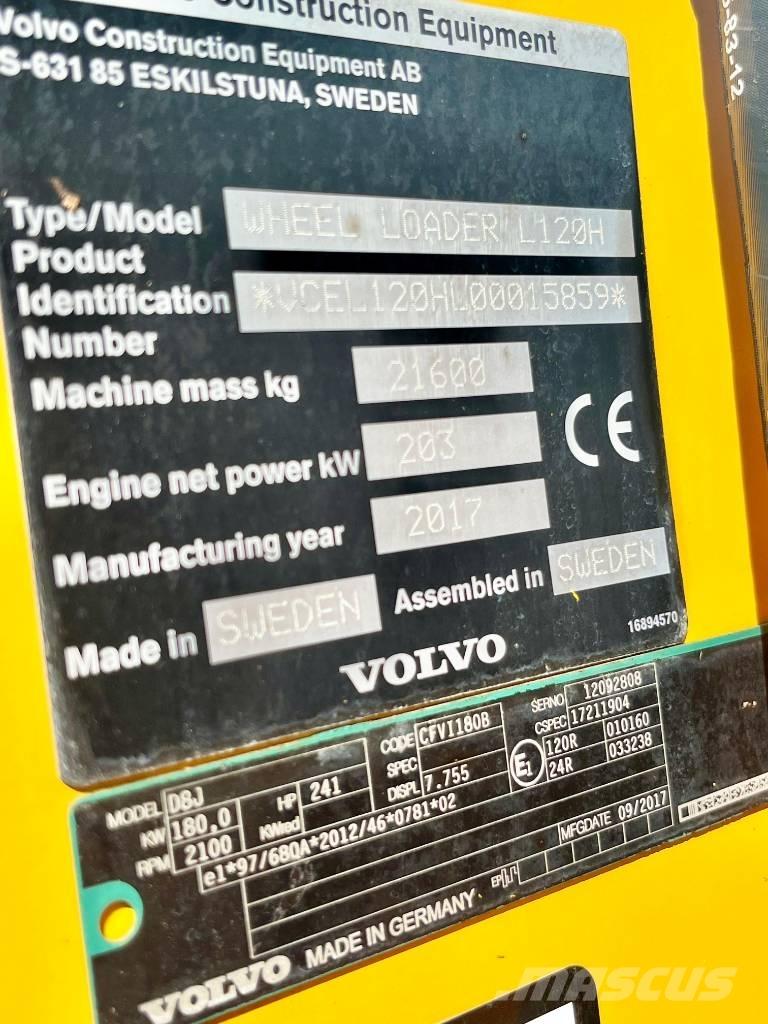 Volvo L 120 H Φορτωτές με λάστιχα (Τροχοφόροι)
