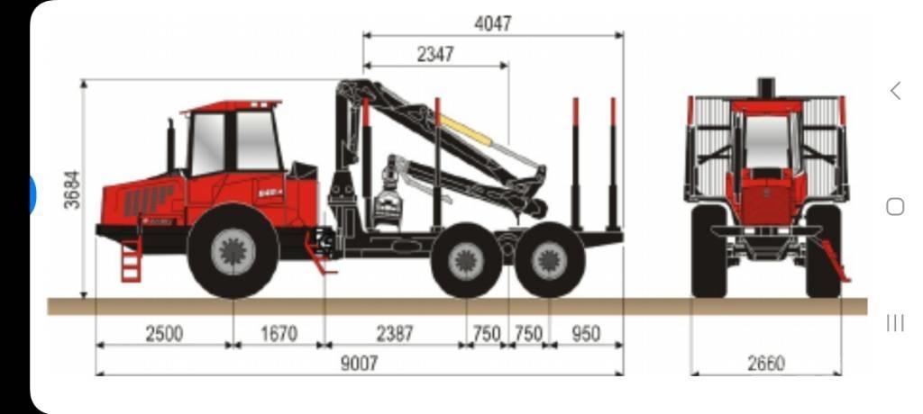 Valmetal 840.2 Μεταφορείς ξυλείας