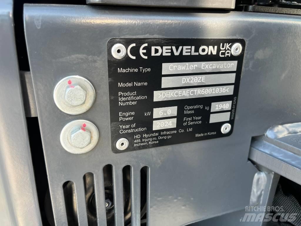 Develon DX 20 ZE Εκσκαφάκι (διαβολάκι) < 7t