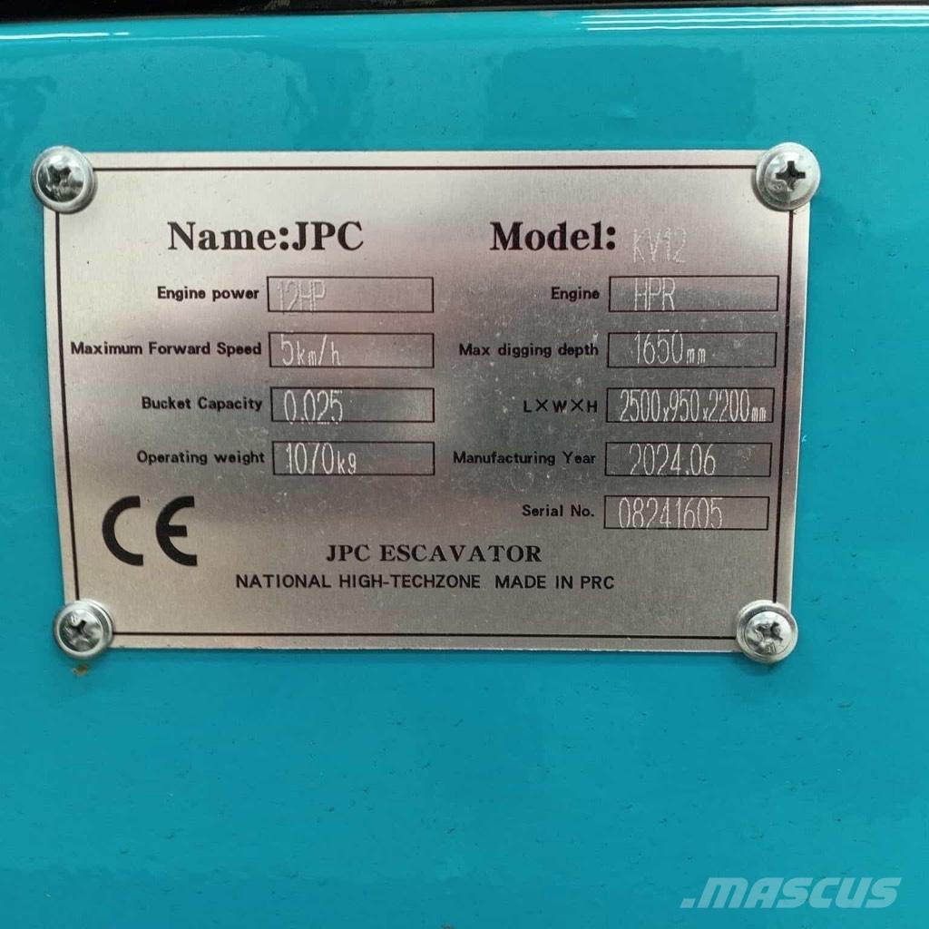 JPC KV 12 Εκσκαφάκι (διαβολάκι) < 7t