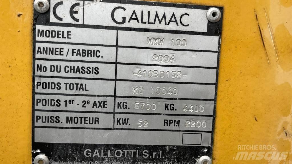 Gallmac WMW 100 Εκσκαφείς με τροχούς - λάστιχα