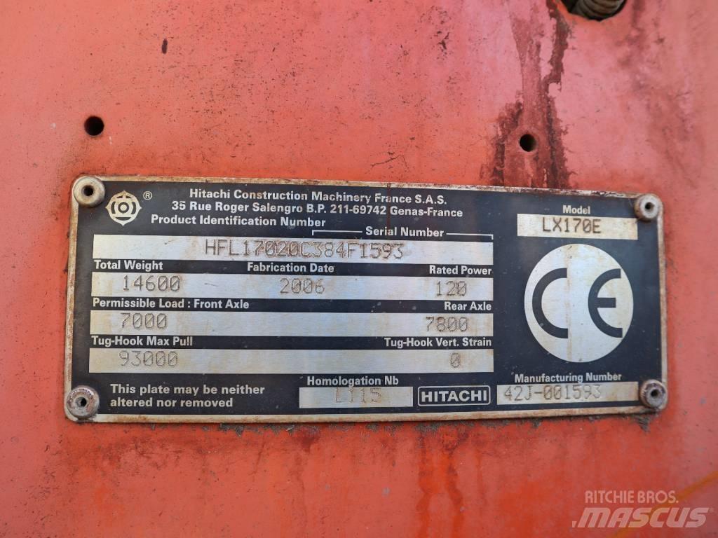 Hitachi LX 170 E Φορτωτές με λάστιχα (Τροχοφόροι)