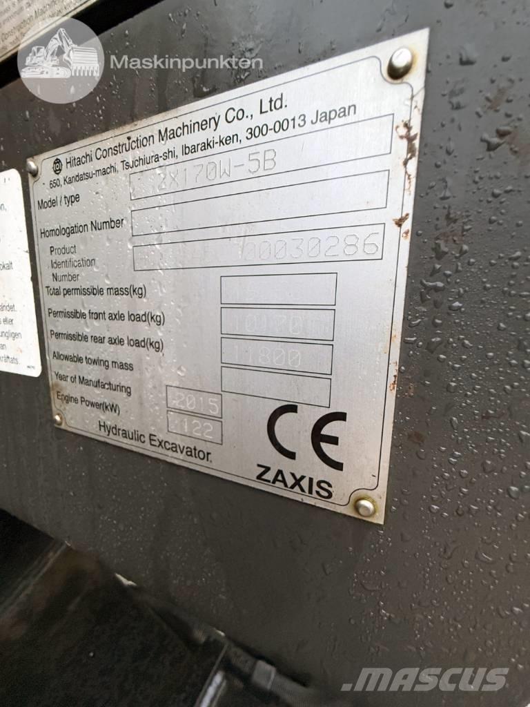 Hitachi ZX 170 W-5 B Εκσκαφείς με τροχούς - λάστιχα