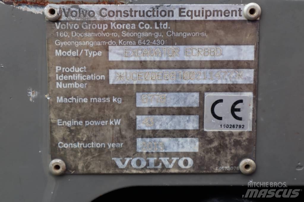 Volvo ECR88D Μίνι εκσκαφείς 7t - 12t