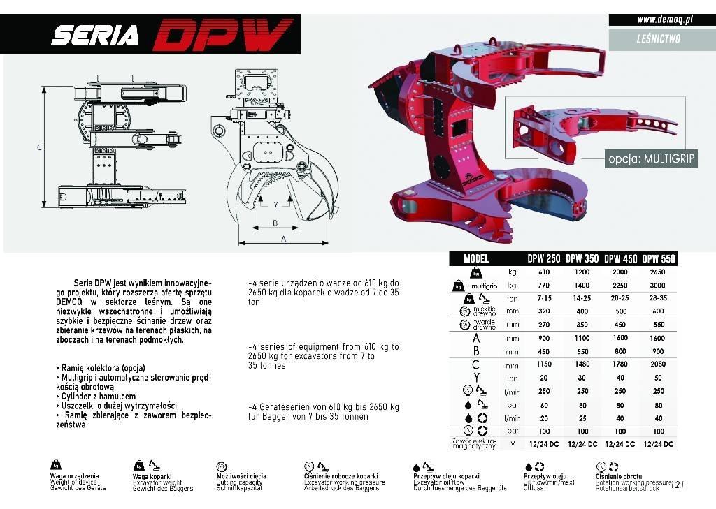  DEMOQ DPW250 Αρπάγες