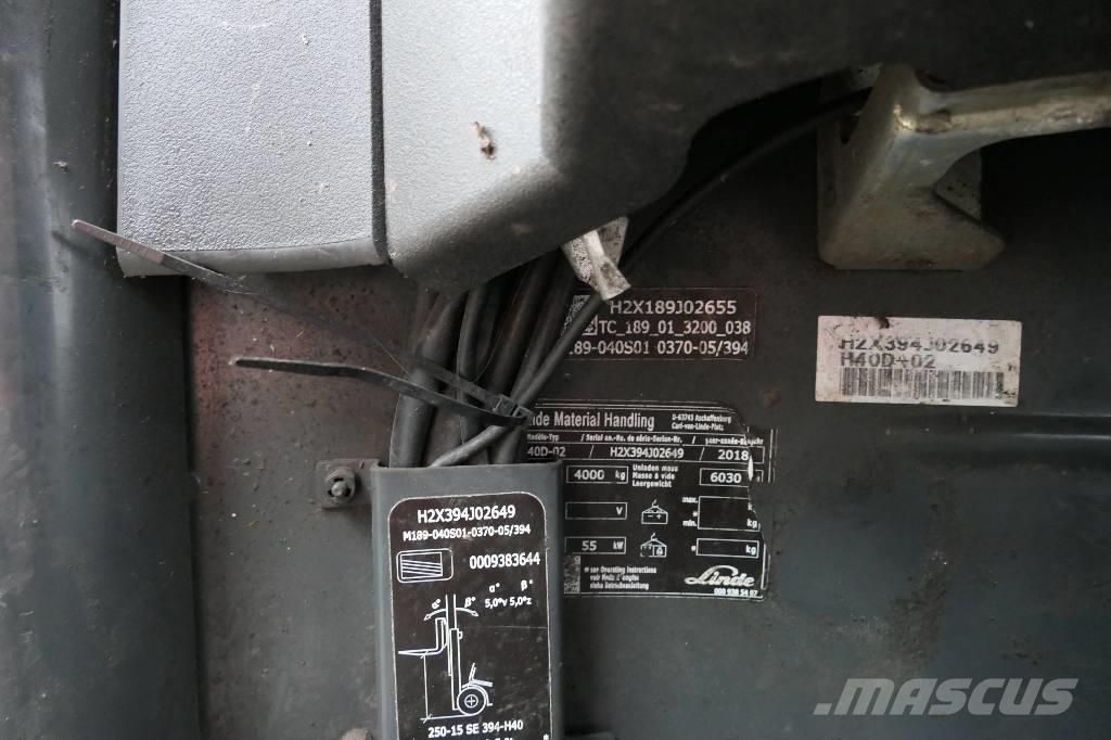 Linde H 40 D-02 Πετρελαιοκίνητα Κλαρκ