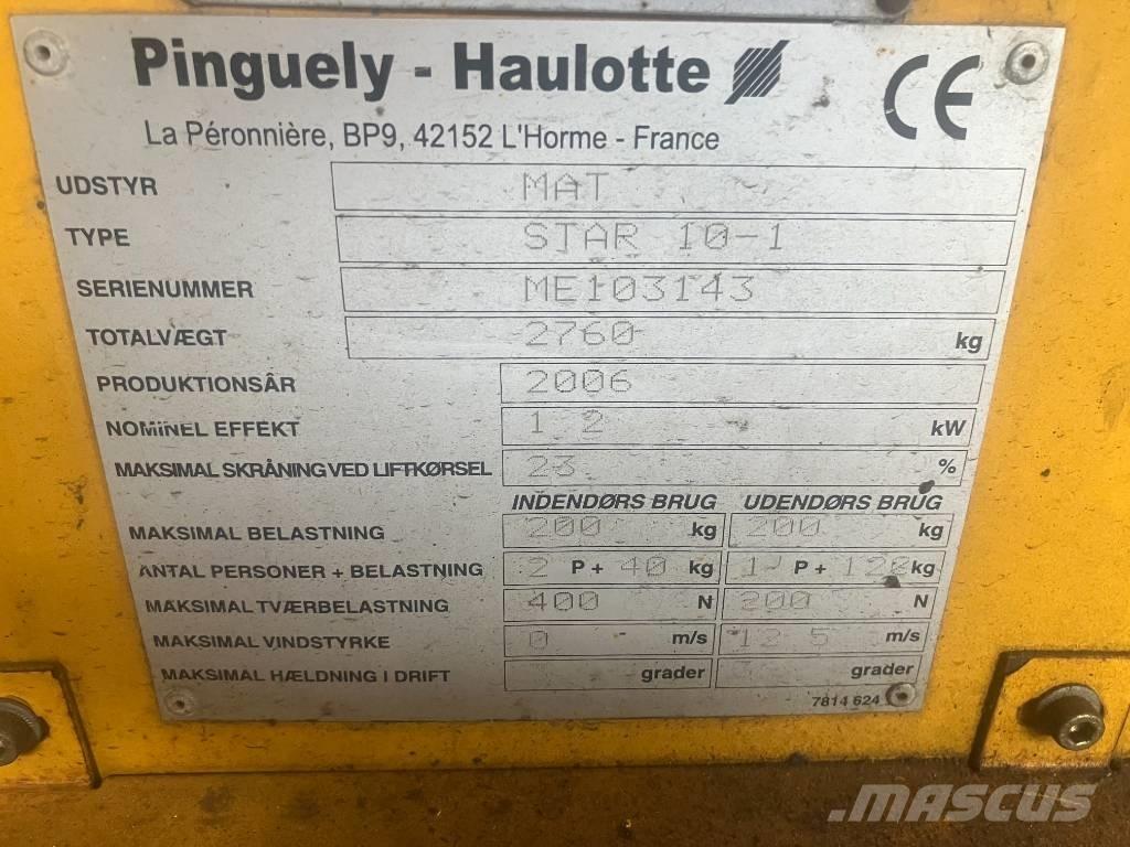 Haulotte Star 10 Ανυψωτήρες με κατακόρυφους πυλώνες