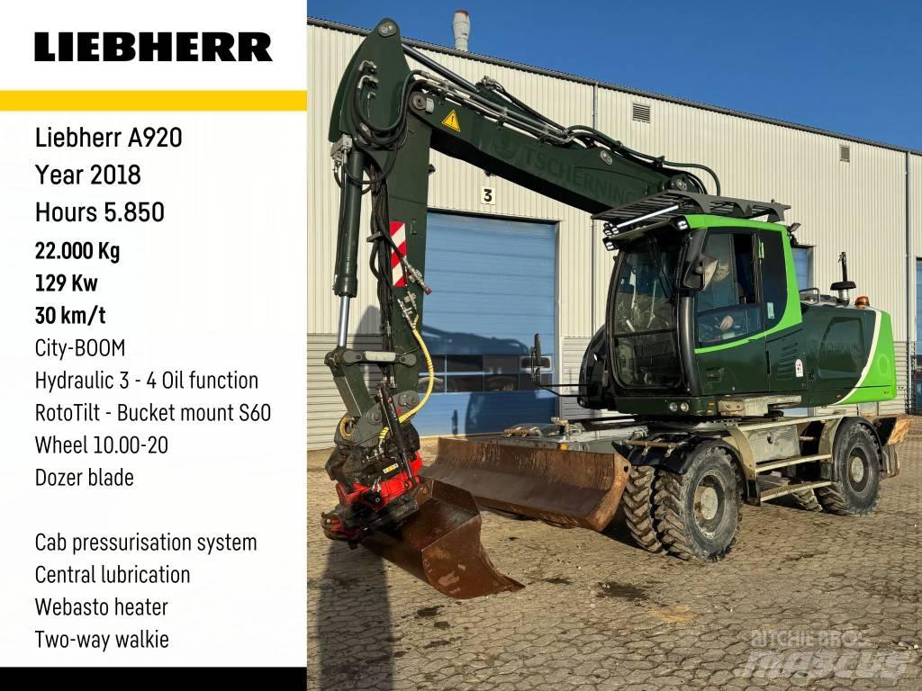 Liebherr A 920 Εκσκαφείς με τροχούς - λάστιχα