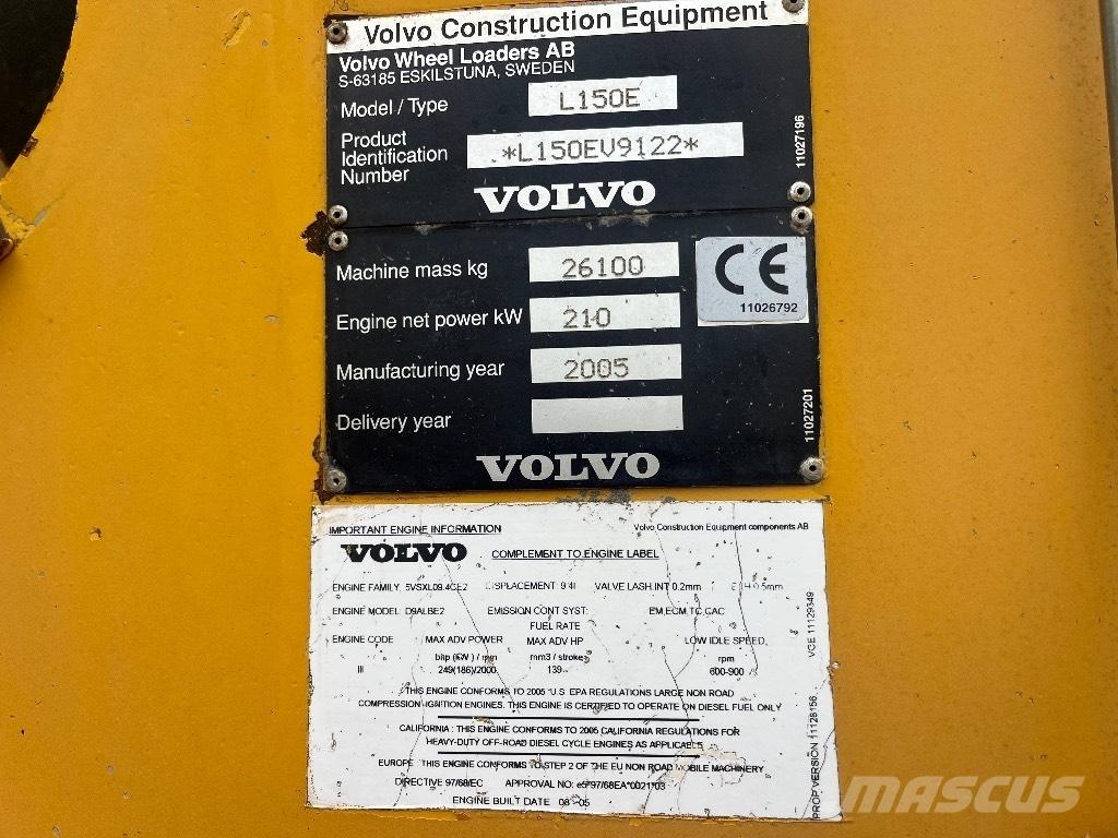 Volvo L 150 E Φορτωτές με λάστιχα (Τροχοφόροι)