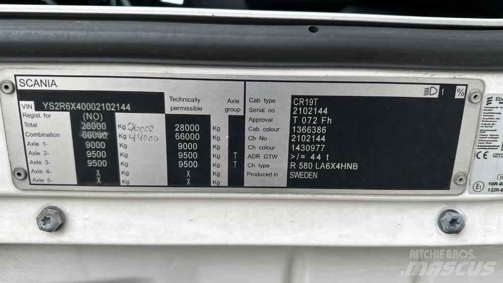 Scania R 580 Τράκτορες