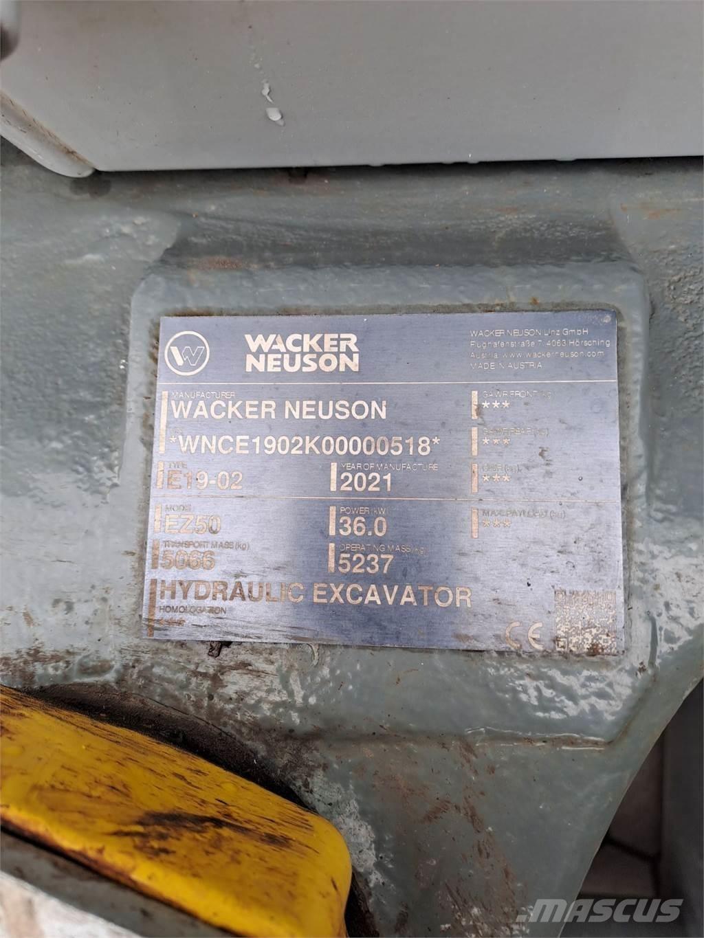 Wacker Neuson EZ50 Εκσκαφείς με ερπύστριες