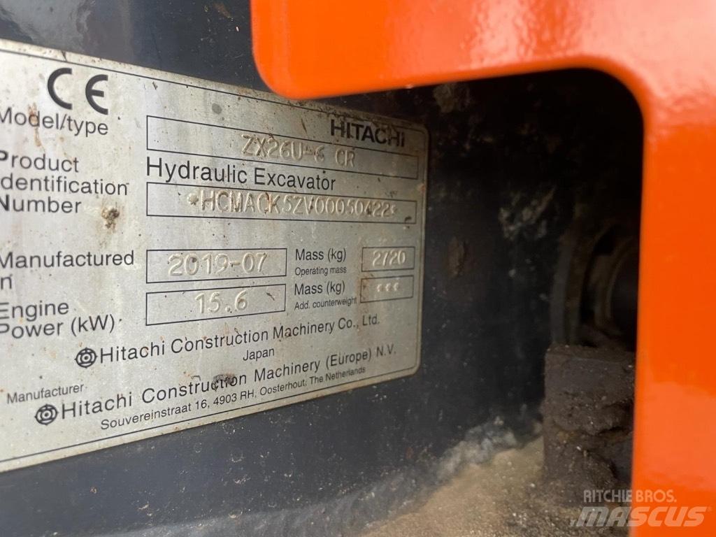 Hitachi ZX 26 U-6 Εκσκαφάκι (διαβολάκι) < 7t
