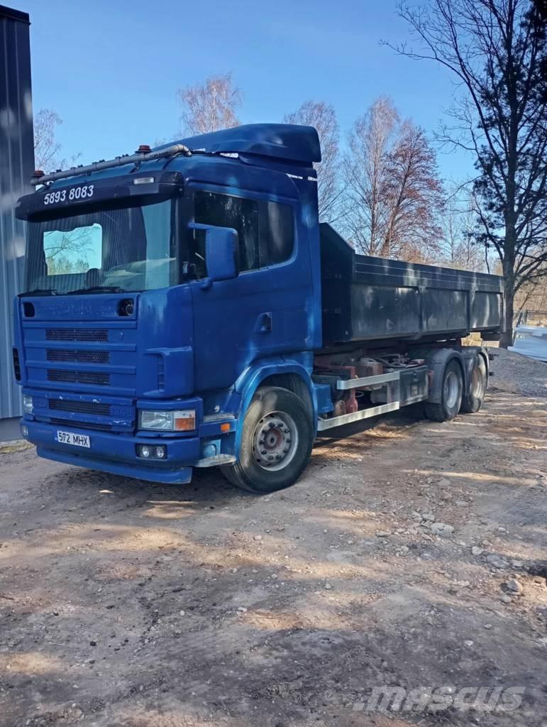 Scania 124 C 420 Φορτηγά ανατροπή με γάντζο