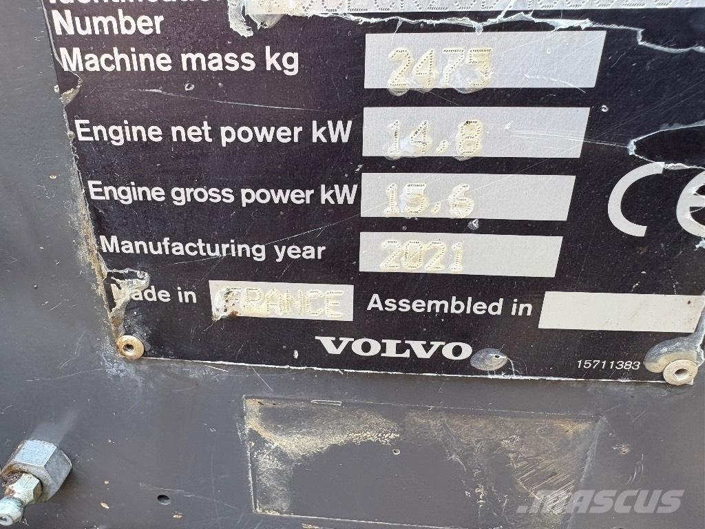 Volvo ECR 25 D Εκσκαφάκι (διαβολάκι) < 7t