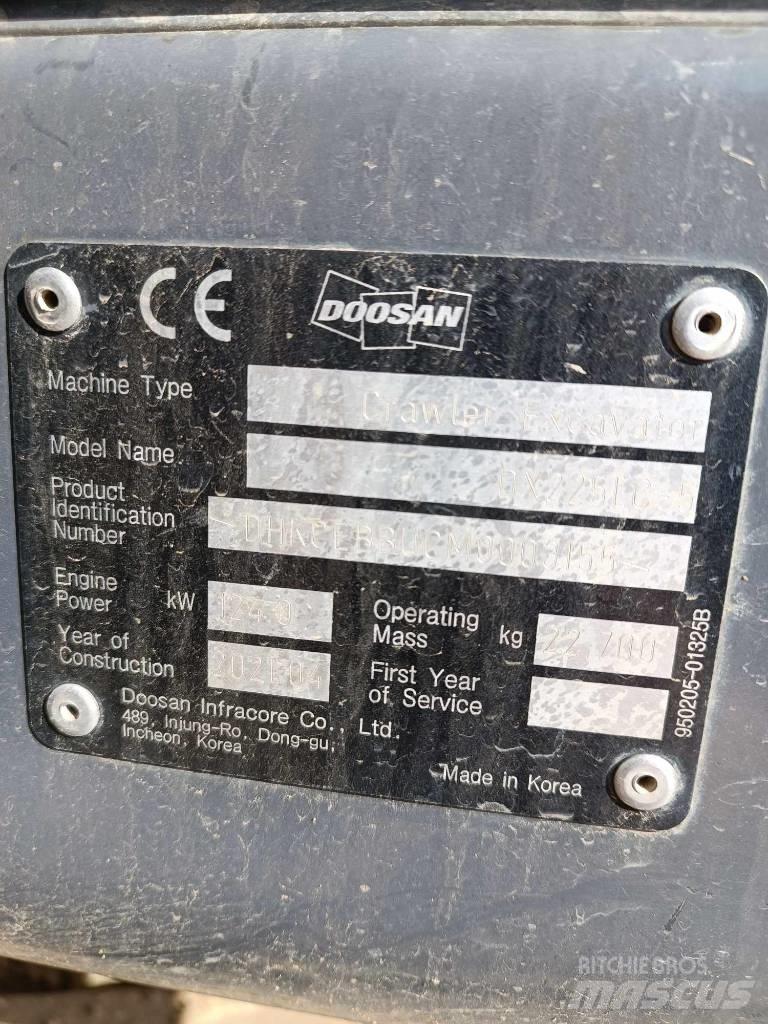 Doosan DX 225 LC-5 Εκσκαφείς με ερπύστριες