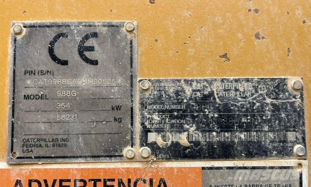 CAT 988 G Φορτωτές με λάστιχα (Τροχοφόροι)