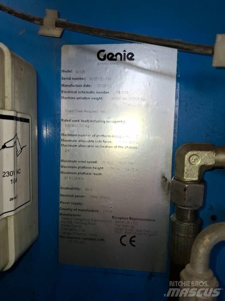 Genie S 125 Ανυψωτήρες με τηλεσκοπικό βραχίονα