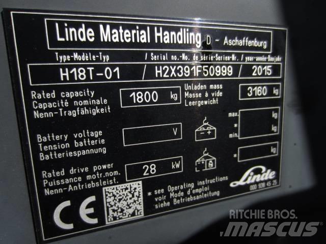 Linde H 18 T-03 Περονοφόρα ανυψωτικά κλαρκ με φυσικό αέριο LPG