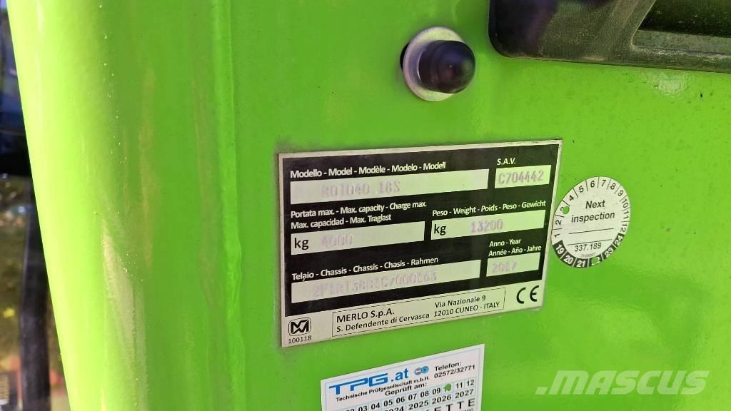 Merlo Roto 40.18 Τηλεσκοπικοί ανυψωτές