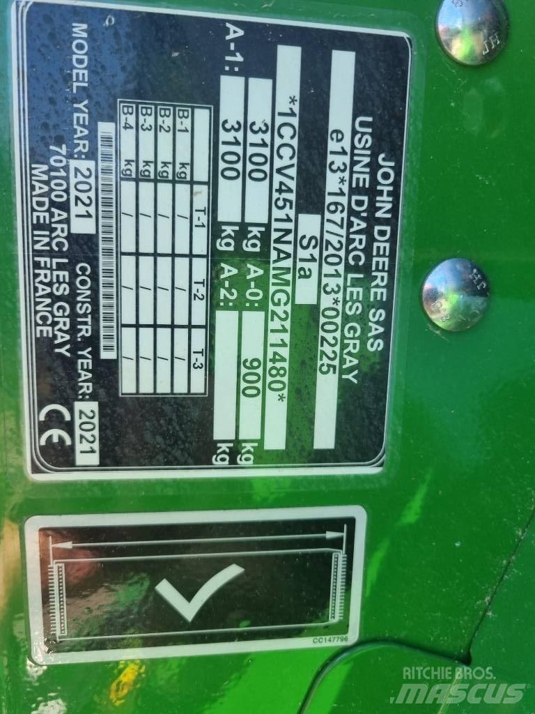 John Deere V451G Πρέσες κυλινδρικών δεμάτων