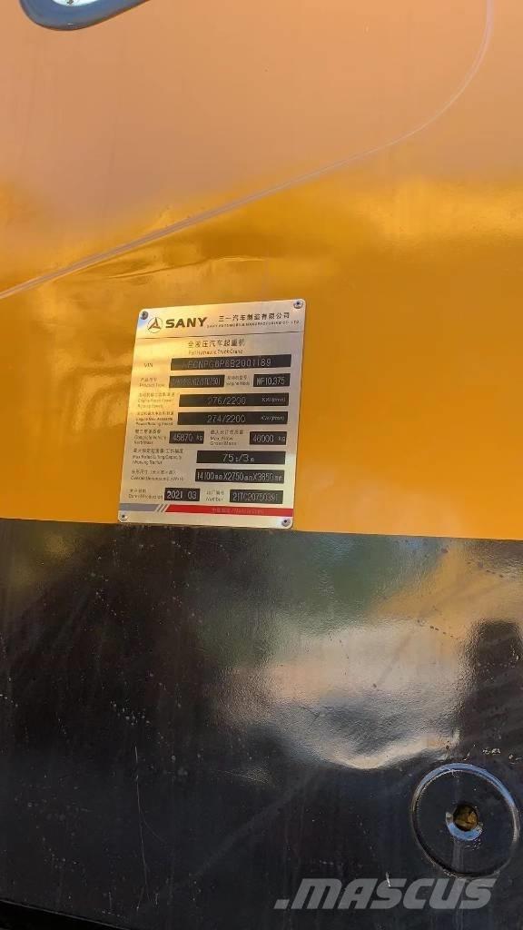 Sany 750s Γερανοί παντός εδάφους